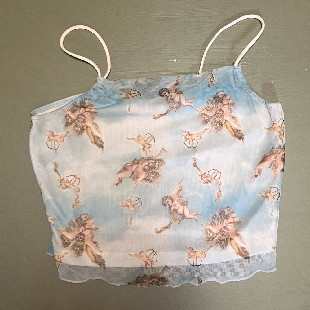 Angel crop tank